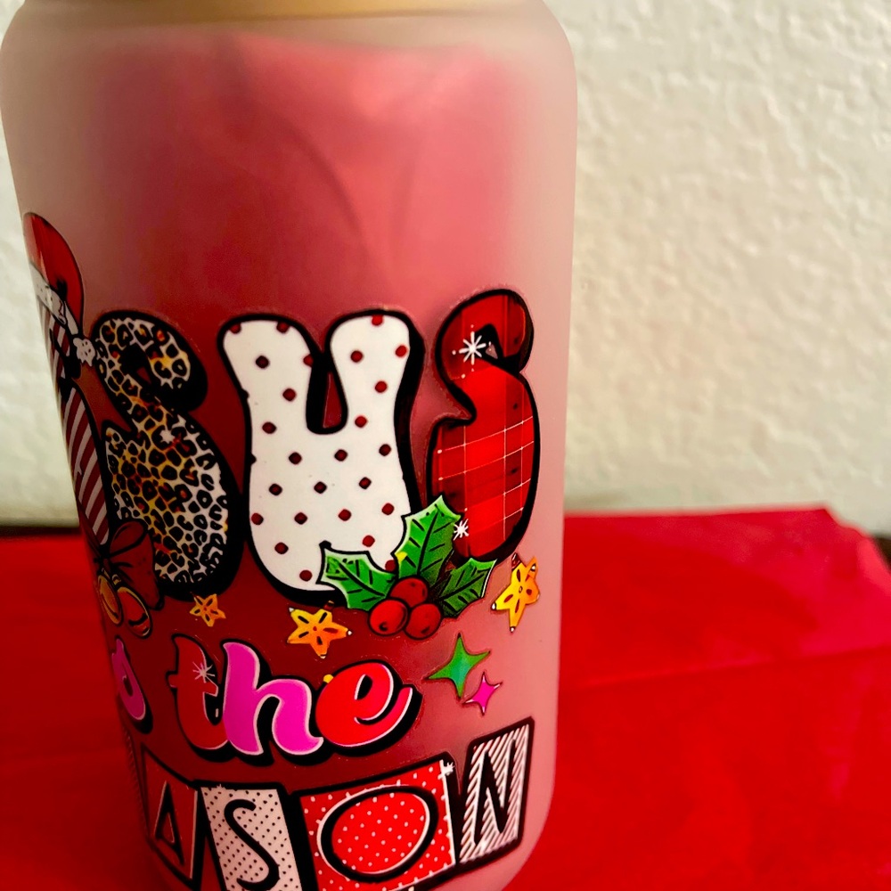 16oz Glass Cup, New